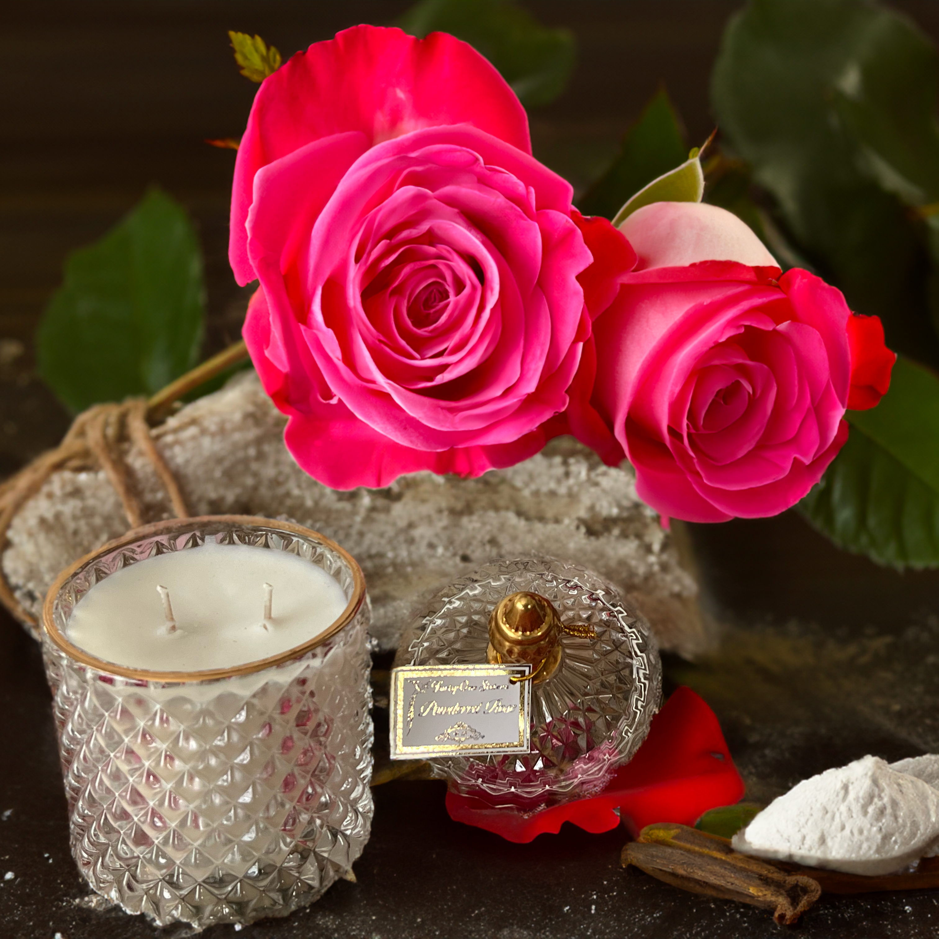 ハリウッド メイローズ パフュームパウダー Powdered Rose – Forty-One Sixteen Home Fragrance